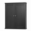 Columbia black bathroom wall cabinet